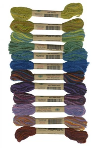 Valdani Thread Size 15 2ply Wool 12 Skein Sampler Children's Art - Picture 1 of 1