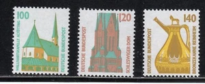 Germany 1987-96 SC# 1530-1532 - Historic Sites - Three Stamps - M-NH Lot # 100 - Picture 1 of 1