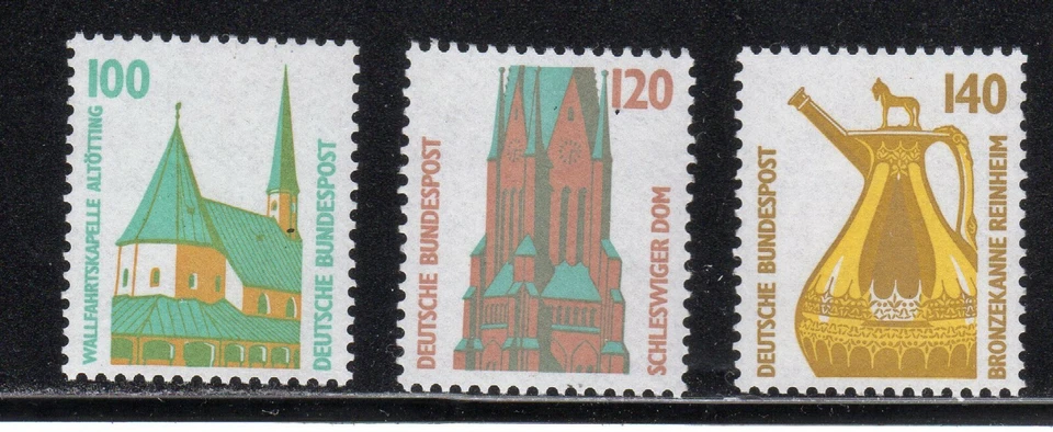 Germany 1987-96 SC# 1530-1532 - Historic Sites - Three Stamps - M-NH Lot # 100 - Image 1 of 1
