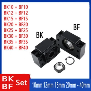 1 juego BK10+BF10/BK12+BF12/BK15+BF15 bloque de rodamientos de soporte de extremo para tornillo de bola CNC - Imagen 1 de 5