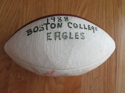 1988 BOSTON COLLEGE EAGLES signed Football by 21 JACK BICKNELL Mark Chmura COA - Image 1 of 4