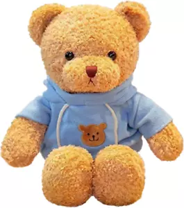 Orsacchiotto 11,8 pollici peluche morbido simpatico orsacchiotto con cappuccio fare - Foto 1 di 12