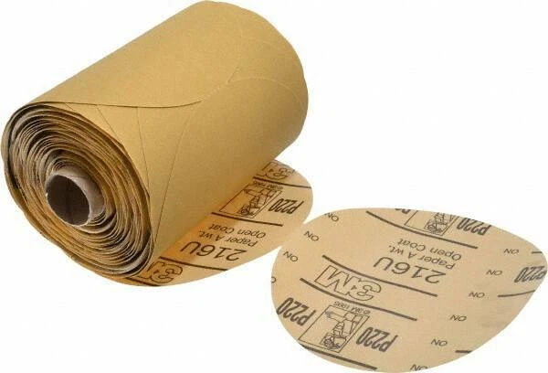 Discos PSA de papel adhesivo Stikit 3M 7000118105, 5" de diámetro, grano 220 (175 discos) Foto 1 de 1