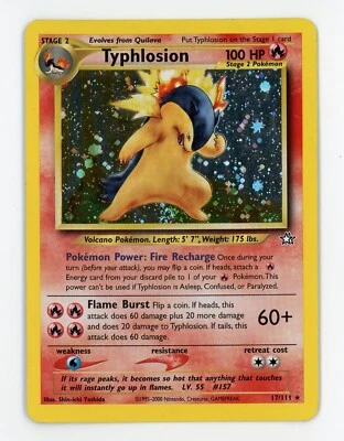 Typhlosion Holo - Pokemon 2000 Neo Genesis #20 NM+ - Image 1 of 2