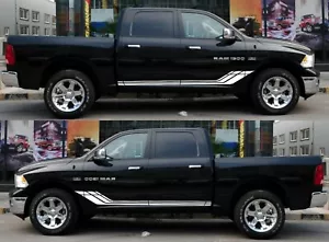 For Dodge Ram 1500 2500 cover door graphic top Chrome hitch bar Side Stripe - Picture 1 of 13