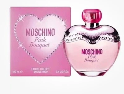 Moschino - Pink Bouquet Eau De Toilette Spray Perfume 3.4oz 100ml. NUEVO PRECINTADO Foto 1 de 2