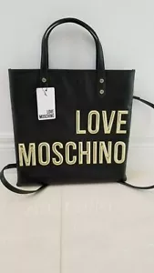 Moschino Love Black & Gold Backpack NWT SOLD OUT  - Picture 1 of 9