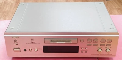 Denon DMD1000 MiniDisc Recorder Silver Manual Included Tested Working - Image 1 of 4