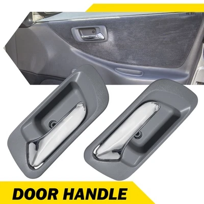 Para 1998-2002 Honda Accord traseira esquerda direita HO1352124 maçaneta interna da porta cinza - Imagem 1 de 4