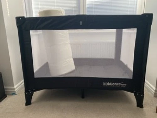 Kiddicare travel cot with mattress  i- in excellent clean condition - Image 1 of 1