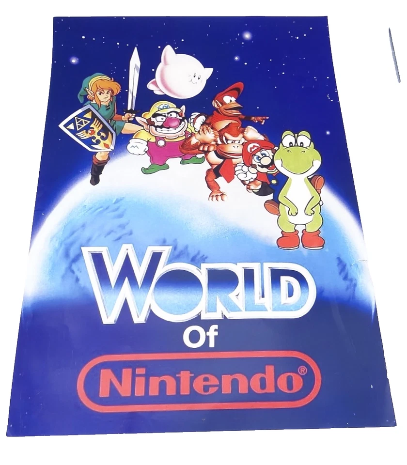 Altes World of Nintendo Reklame Werbeplakat Werbung Poster 40x60cm Vintage 80er - Bild 1 von 4