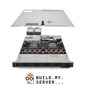 Dell PowerEdge R640 NVMe Server 1.70Ghz 16-Core 96GB 2x 400GB SAS SSD 12G H740P - Picture 1 of 5