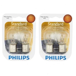 2 pc Philips Brake Light Bulbs for Land Rover Defender Defender 90 Discovery cj - Picture 1 of 5