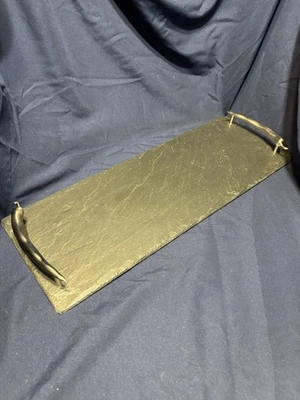 Bandeja de ardósia Just Slate Company pequena cabo de barbear 16 1/2 X 6 - Imagem 1 de 4