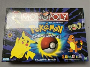 VINTAGE 1999 POKÉMON MONOPOLY COLLECTORS EDITION BRETTSPIEL SEALED - Bild 1 von 4