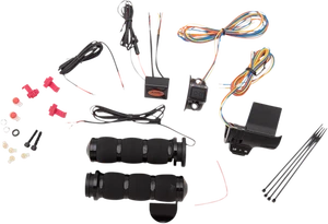 Avon AIR-90-A-B-F-RH TBW Air Cushion Heated Grips Throttle Boss Black - Foto 1 di 1
