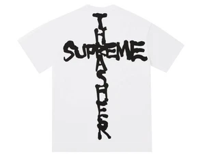 Supreme Thrasher Cross Logo Tee White Back Print Shirt XL 2024 New - Picture 1 of 3