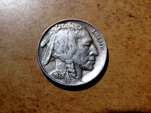 Un Genuino Muy Bonito Original Mejor Fecha 1938D/S Buffalo Nickel K1 - Imagen 1 de 2