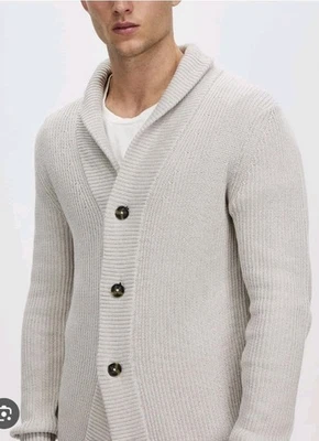 Staple Superior Brentwood Shawl Long Sleeve Cardigan In Grey Size M  - Image 1 of 4