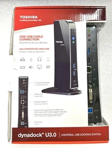 Genuine TOSHIBA PA3927U-1PRP Dynadock Universal USB 3.0 Docking Station - Afbeelding 1 van 4