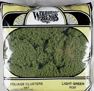 Woodland Scenics Foliage Cluster Light Green (45 Cu.In.) WOO57 - Picture 1 of 3
