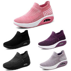 Womens Light Cushioning Sock Shoes Trainers Mesh Comfort Walking Runner Sneakers