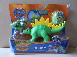 Paw Patrol Dino Rescue Rocky e Stegosaurus NUOVO - Foto 1 di 2