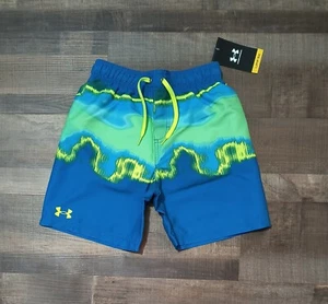 New! Boy's Under Armour Logo Swim Trunks Size Medium 10/12 - Picture 1 of 4