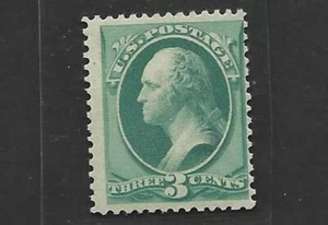 US 1879 THREE CENTS WASHINGTON SC. # 184 FRESH COLOR ALMOST NEVER HINGED - Picture 1 of 2
