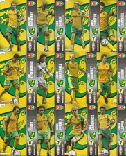 Panini Championship 2008 Football cards Norwich City FC x 12 Complete set