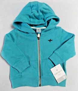 Infantil Talla 9m NUEVO CON ETIQUETAS Carters Azul Sudadera con Capucha Camisa Avión Cremallera Completa Bolsillo s34-bb16 - Imagen 1 de 1