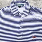VINTAGE Polo Ralph Lauren Shirt Mens Medium RLYC Yacht Club Striped Embroidered