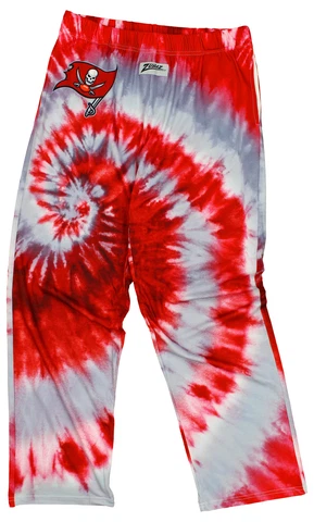 Zubaz NFL Men's Tampa Bay Buccaneers Team Color Tie Dye Pants Cover