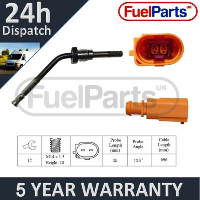 For Fabia A1 Ibiza 1.6 TDi FuelParts Exhaust Gas Temperature Sensor EXT190PV - Image 1 of 2