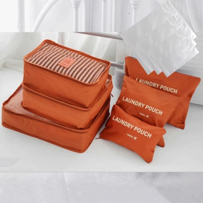 9 Piezas Bolsas de Almacenamiento de Ropa Impermeables Cubo de Embalaje Equipaje de Viaje Organizador Bolsa Foto 1 de 4