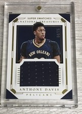 ANTHONY DAVIS 2015-16 PANINI National Treasures SUPER SWATCHES JERSEY /75 V