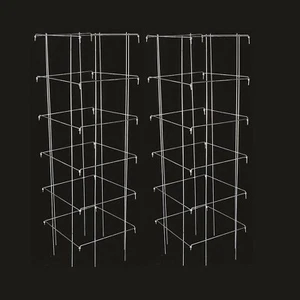 Tomato and Plant Vine Support Cages Square Steel 4 Feet High Set of 2 - Picture 1 of 5