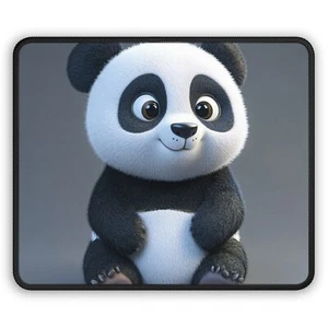 Cute Panda Gaming Mouse Pad, Gamer Gift, Computer Accessories, Desk Decor, - Picture 1 of 5