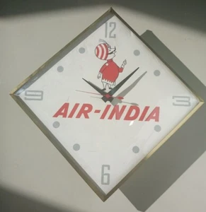 Advertisement Wall Clock for Air India Airlines made in USA - Picture 1 of 12