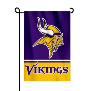 Minnesota Vikings Flagge 12 x 18 Zoll doppelseitige NFL Yard Flagge nur - Bild 1 von 1