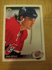1992-93 Upper Deck Hockey John LeClair #55 Montreal Canadiens - Picture 1 of 2