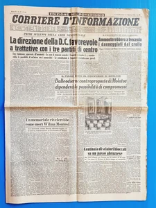 Courier D'Information 1 Februar 1954 Demokratie Cristiana-Morte Adolfo Franci - Bild 1 von 2