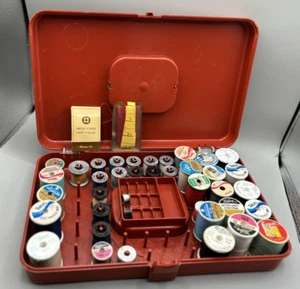 Vintage Wilson Mfg. Wilhold Faden Caddy Nähkasten Spule mit Spulen Organizer Rost - Bild 1 von 14