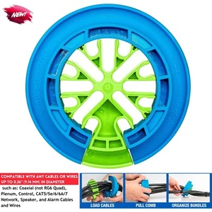 Wire/ Cable Comb Organizing Tool Network Data/ Cat6A/ Cat7 Cable Dresser Bundler - Picture 1 of 8