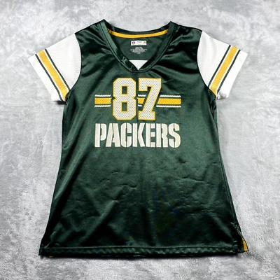 Camiseta deportiva brillante de Nelson #87 ropa del equipo de la NFL de los Green Bay Packers para mujer Foto 1 de 4