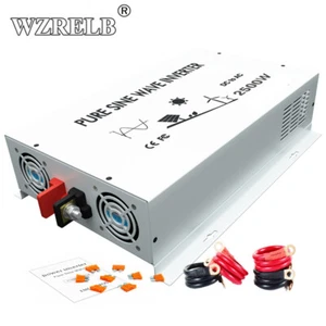 2500W Pure Sine Wave Inverter 24V DC to AC Power Truck Solar Off Grid System Car - Picture 1 of 8