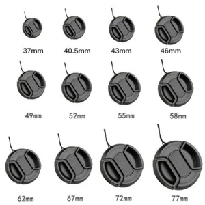 Front Lens Cap Snap-on Cover 52mm/55mm/58mm/62mm/72mm for Canon Nikon Camera - Picture 1 of 13