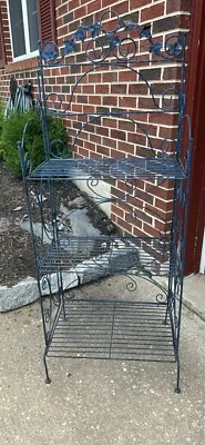 Винтажная кованая подставка для растений - Изображение 1 из 3