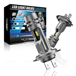 NOVSIGHT 12000LM 2x H7 Canbus LED Scheinwerfer Kit Hi-Lo Lampe Birnen Weiß 6500K