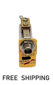 (1x) 2 Conductor - 1/4" - Long Frame Phone Jack - Solder Lug - Switchcraft 31 - Picture 1 of 3